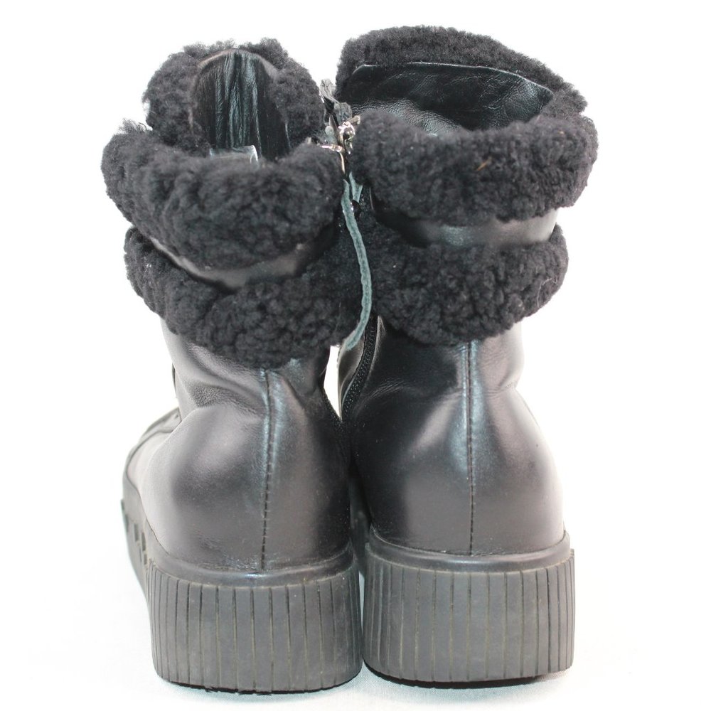 European VRSV Rubber Platform Mid Calf Vegan Boots - Picture 6 of 9